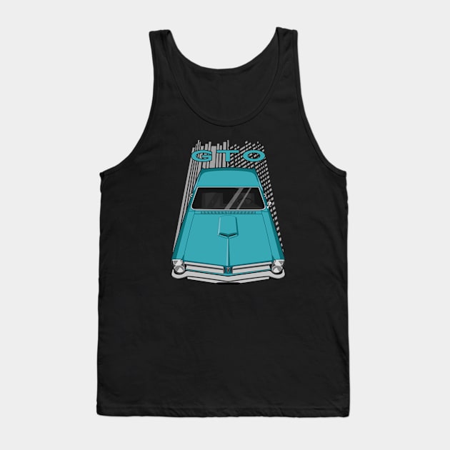 Pontiac GTO 1965 - Turquoise Tank Top by V8social